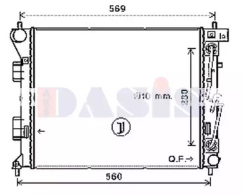 AKS DASIS 510185n -  Радиатор, охлаждение двигателя